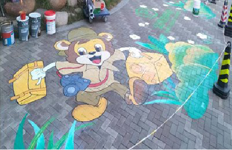 紫阳县夏季画地面彩绘会遇到的问题