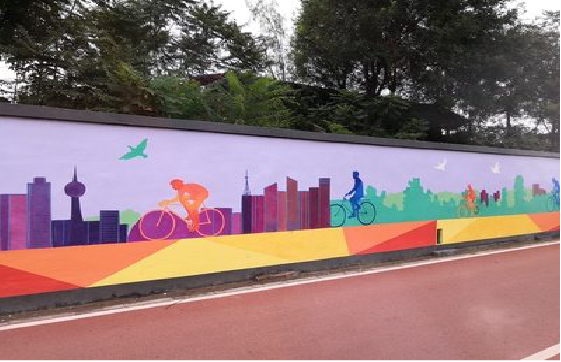 紫阳县墙体彩绘-围墙