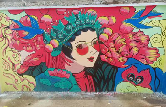 紫阳县墙体彩绘-网红墙