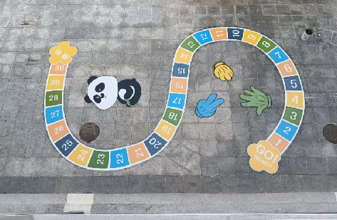 紫阳县地面游戏彩绘