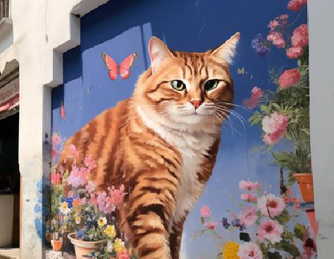 紫阳县自己绘制有个性的手绘墙